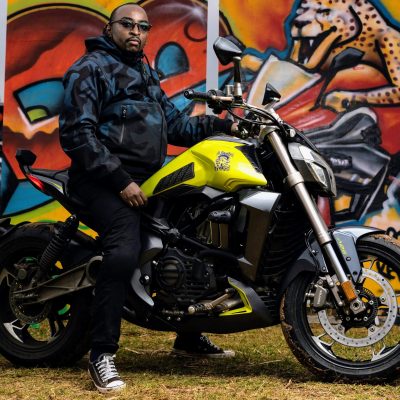Erick Muturi On A Bike